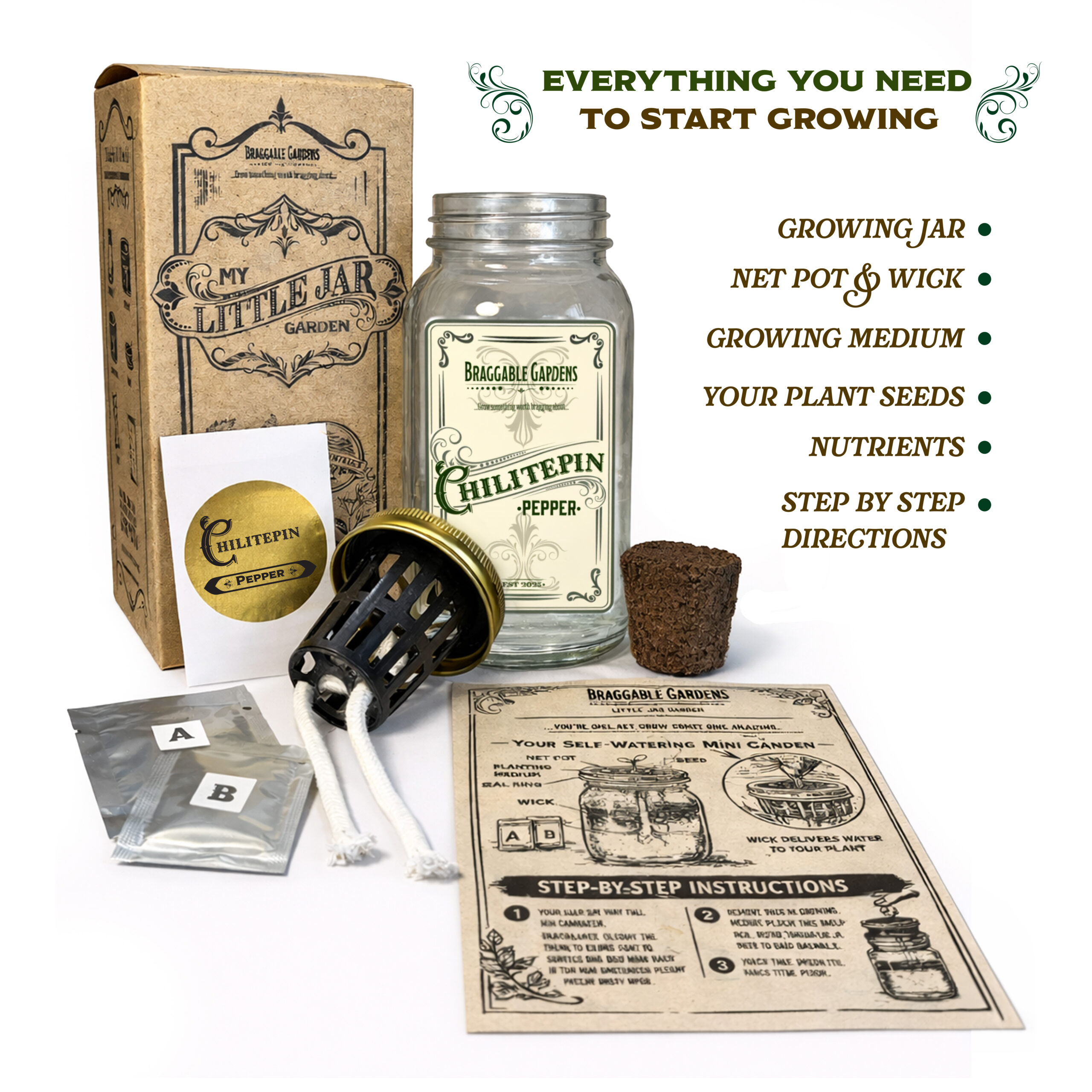 Chiltepin Pepper Indoor Garden Kit - Image 2