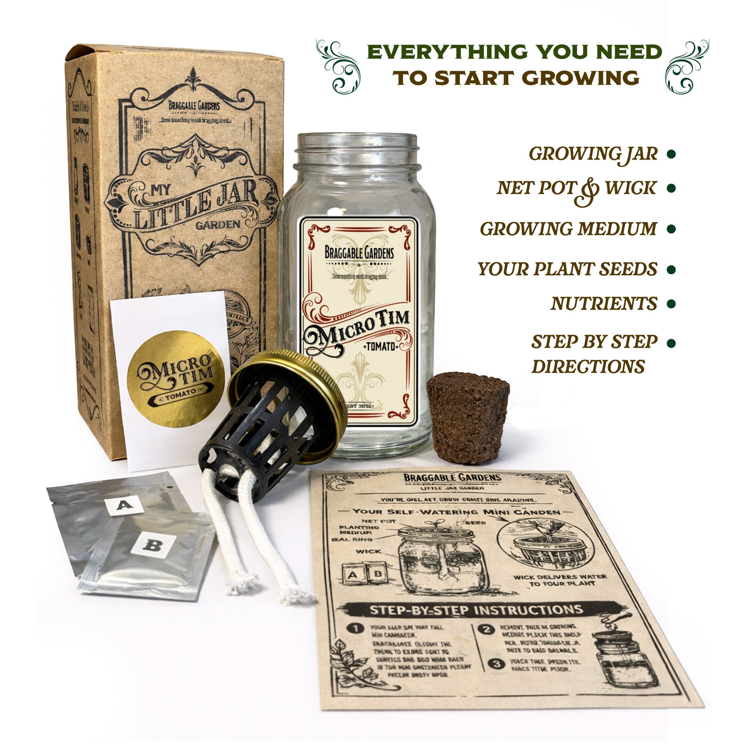 Micro Tim Cherry Tomato Indoor Garden Kit - Image 4